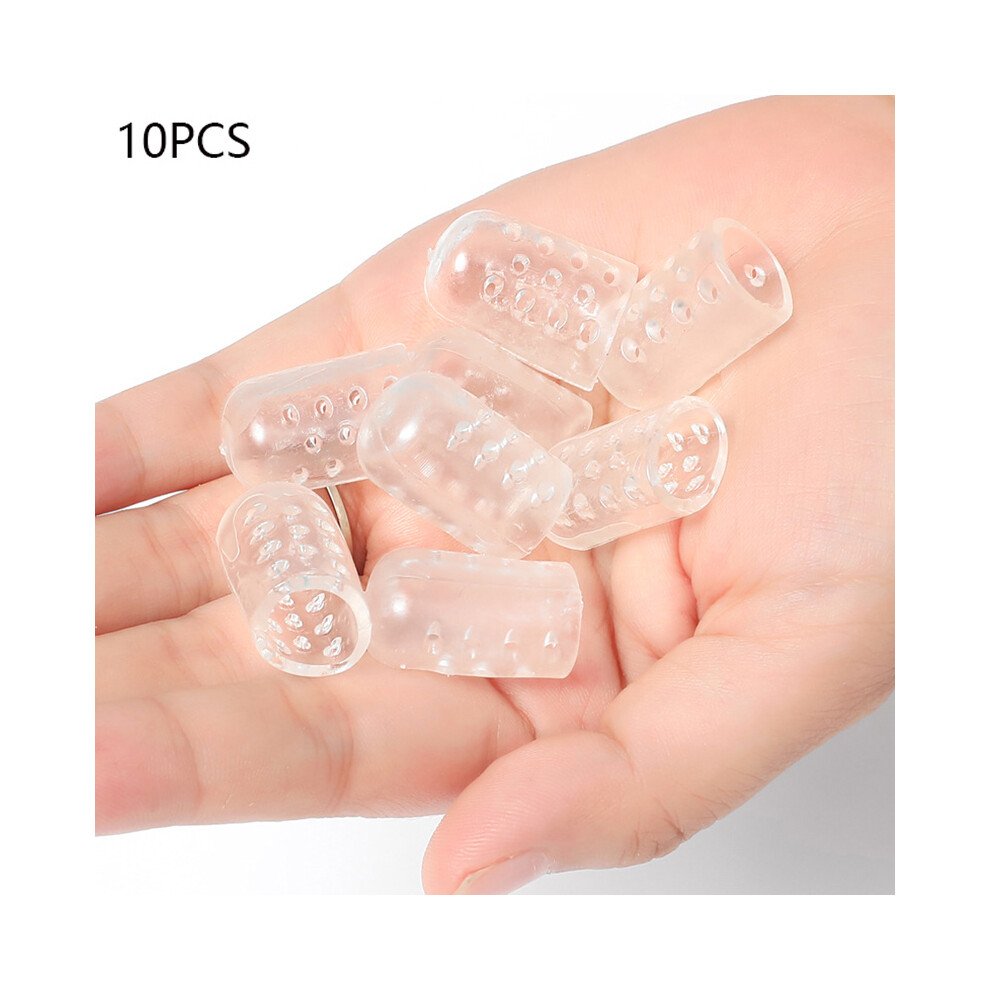 10Pcs Pain Relief Silicone Toe Protectors Breathable Toe Covers for Ingrown Toenails/Corns/Blisters