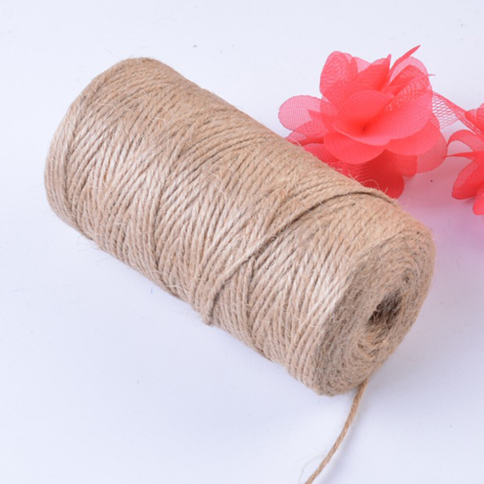 2Mm Thickness Natural Jute Wire For Handmade Crafts Diy Projects Hemp Rope,Length: 100M 6914272222951