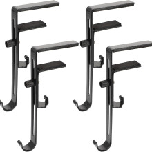 4Pcs Adjustable Christmas Stocking Hangers Non-Slip Iron Hooks for Fireplace/Table