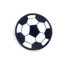 7.3cm Cartoon Football Iron On Embroidered Patch for Clothing Bag Appliques DIY Badge Sticker