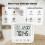 E0828 Smile Face Digital Alarm Clock Multi-Function Household Thermometer Hygrometer (No Backlit) 3