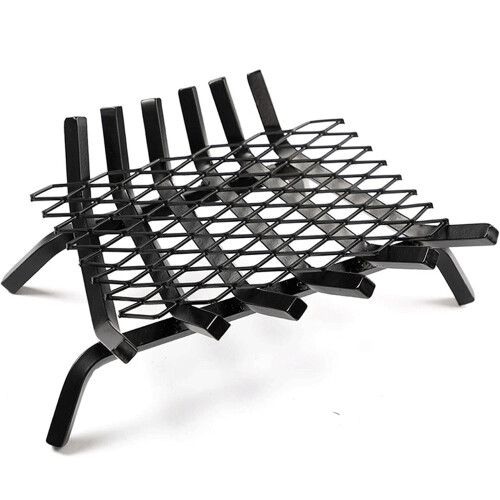 9.8x16.1 Inch Solid Steel Fireplace Grate Ember Retainer Mesh Keep Burning Embers from Falling 2