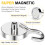 E12 3kg Pull Force Magnetic Steel Hook Kitchen Refrigerator Iron Door Hanging Hook 5