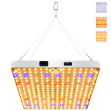 Style G Square Shape Sunlight Simulation Plant Grow Light with Hanging Wire VEG and BLOOM Segmented LED Growing Lamp,EU Plug