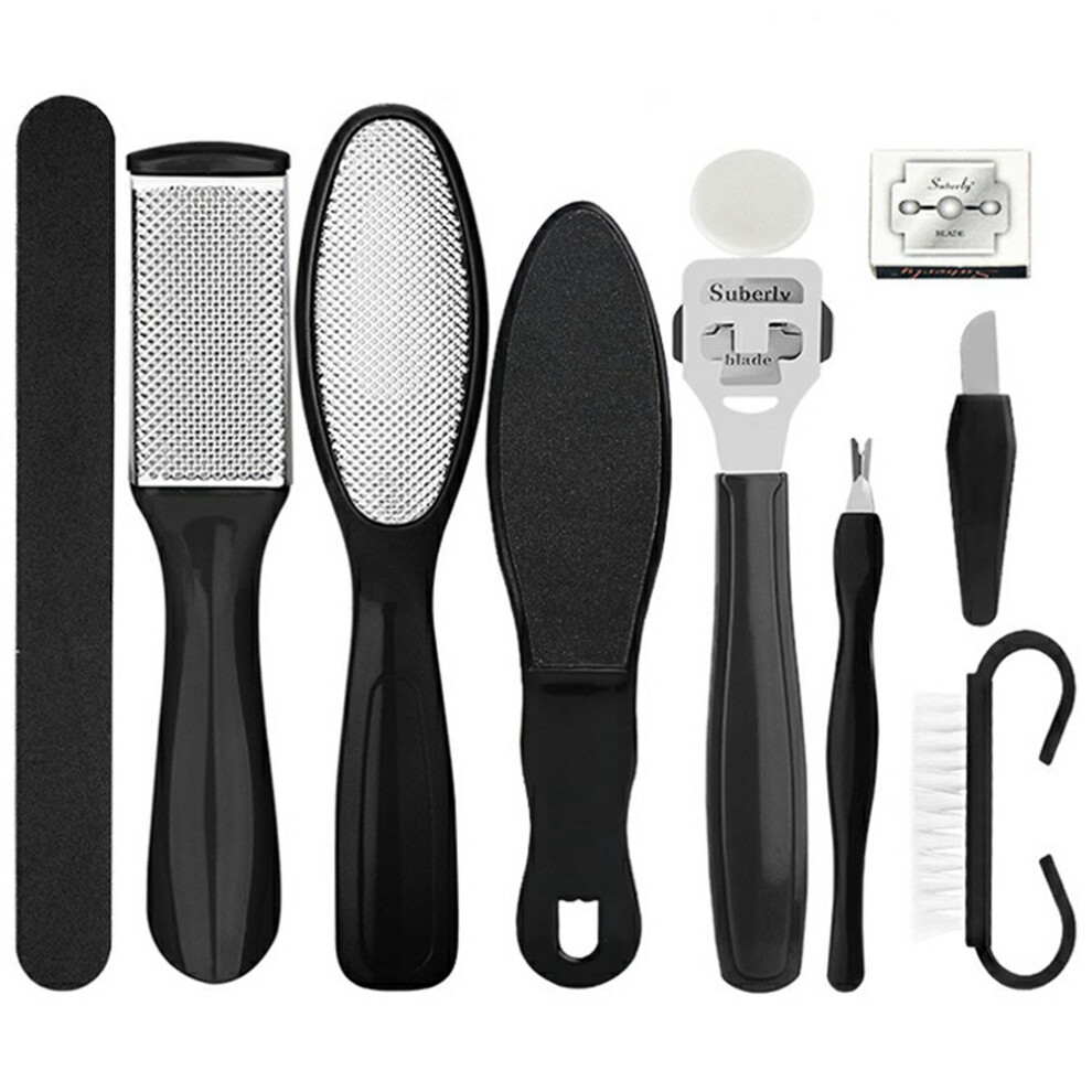 10Pcs/Set Professional Foot Care Pedicure Callus Dead Skin Remover Foot File Corn Removal Tool
