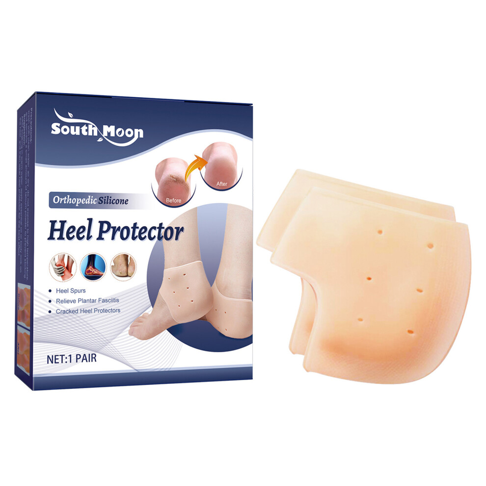 SOUTH MOON SO062210311 1 Pair Silicone Heel Protector Pad Moisturizing Anti Crack Foot Care Sleeve