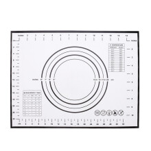 30cmx40cm Food-graded Silicone Mat Non-slip Kitchen Baking Cookies Pizza Pad with Measurement Scale (BPA-free,No FDA Certificate)