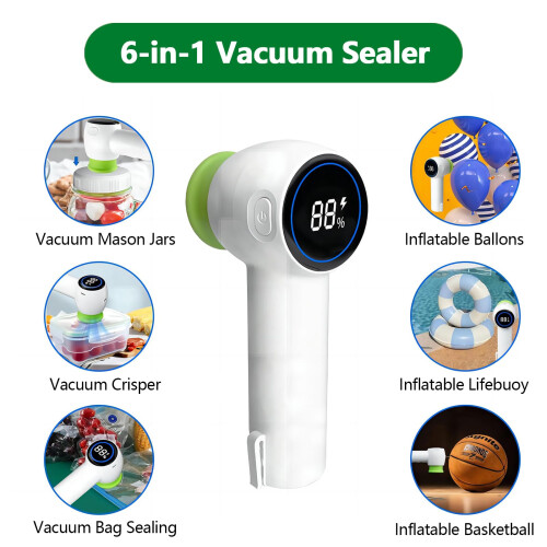 Multi-Function Handheld Vacuum Sealer Portable Food Saver Machine for Bags/Containers/Mason Jars 2
