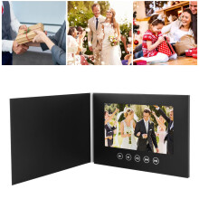 LCD 10 Inch Video Greeting Card Promotional Player Electronic Brochure for Business Promotion Weddings Advertising