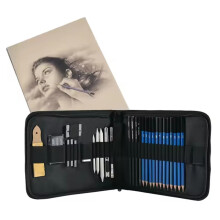 35Pcs/Set Professional Sketching Pencil Drawing Tool Sketchbook Kit for Students Artists