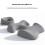 2Pcs/Set Ergonomic Memory Foam Face Down Pillow T-Shaped Chest Cushion for Massage Spa 3