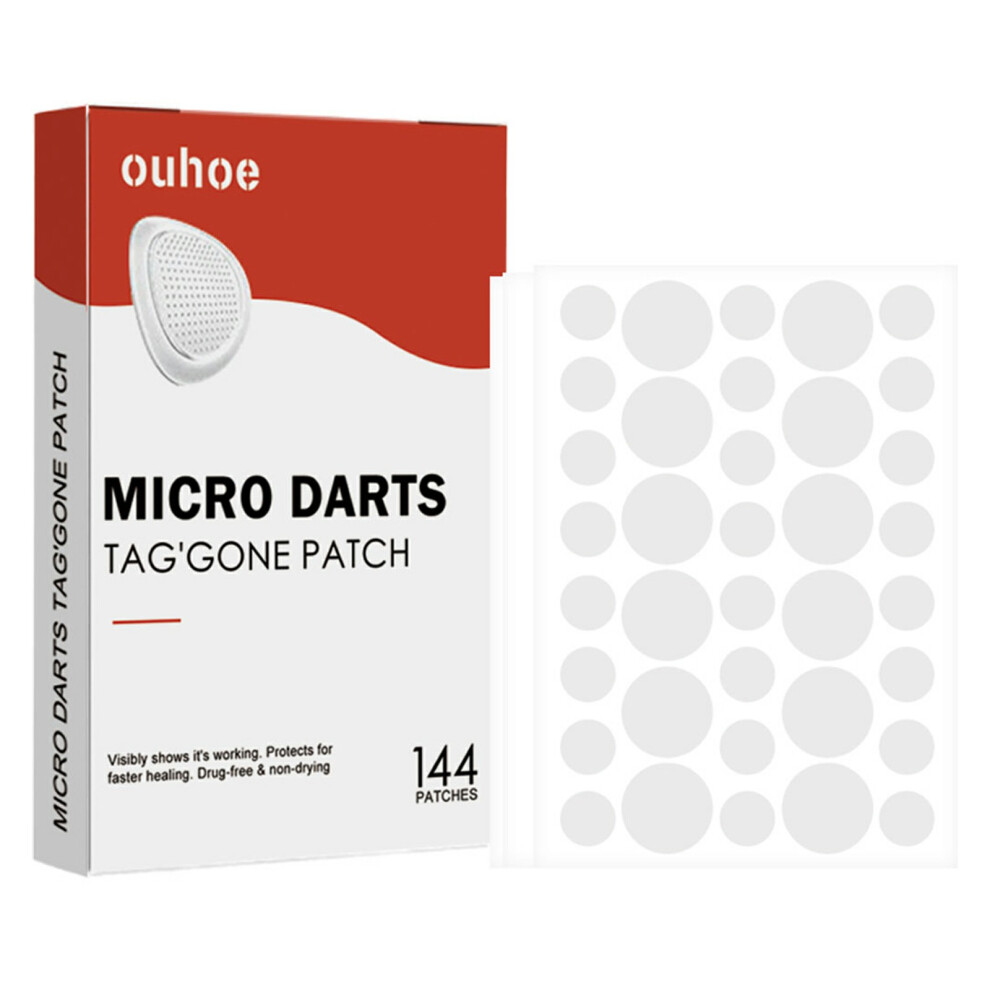 OUHOE 144Pcs Acne Patches Non Irritating Skin Blemish Treatment Pimple Sticker,OUA03-A039-144-WH1