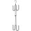 Foldable Hat Organizer Rack Space Saving Iron Art Hanging Hooks for Bags Belts Ties 1