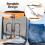 Foldable Hat Organizer Rack Space Saving Iron Art Hanging Hooks for Bags Belts Ties 4