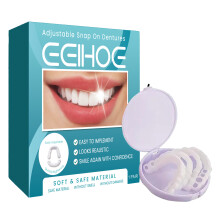EELHOE EEA07-A022-1-GN 1 Pair Adjustable Snap On Dentures Temporary Fake Teeth Orthodontic Dental Veneer