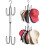 Foldable Hat Organizer Rack Space Saving Iron Art Hanging Hooks for Bags Belts Ties 3