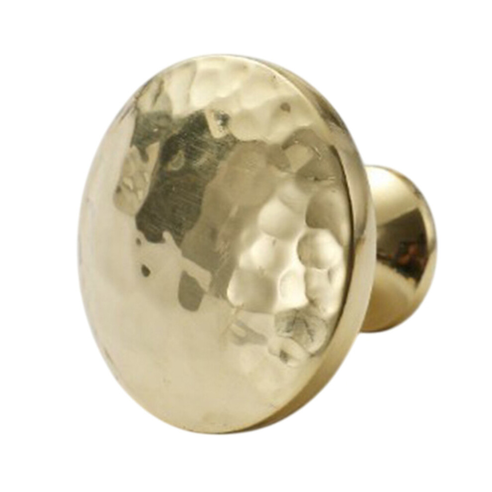 Hammered Texture Single Hole Brass Cabinet Handle European Style Drawer Wardrobe Door Pull Knob 6914275868958
