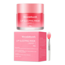 WEST&MONTH Lip Sleeping Mask Jelly Lip Mask for Moisturizing Hydrating for Chapped Flaky Skin