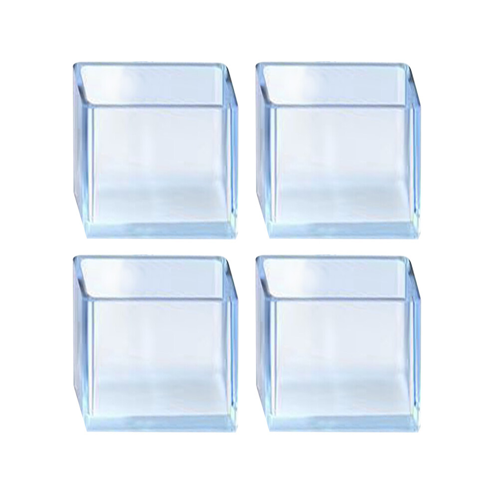 4Pcs 40*60Mm Rubber Chair Leg Socks Floor Protectors Transparent 6914272853032