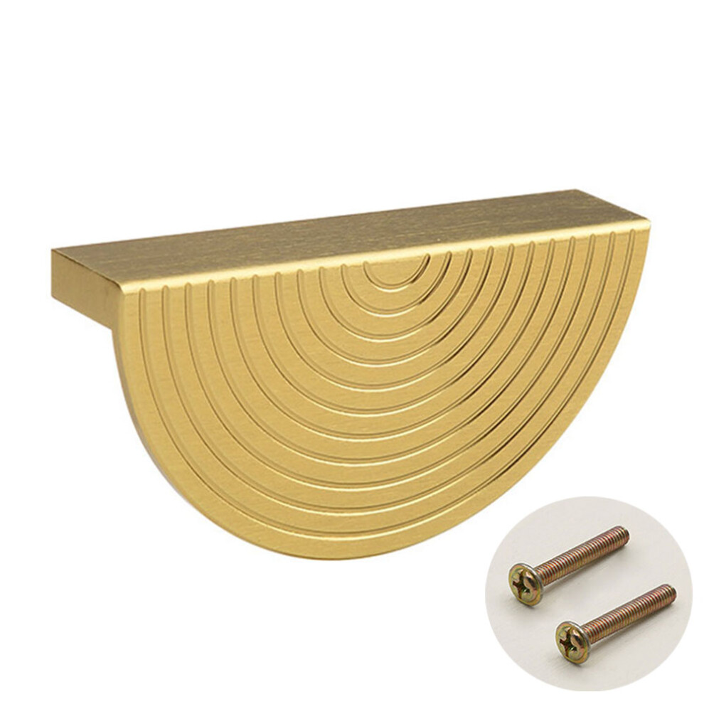 Semicircle Bronze Cabinet Door Pulls Replacement Wardrobe Door Handle With 22Mm Screw,Size: L 6914276474967