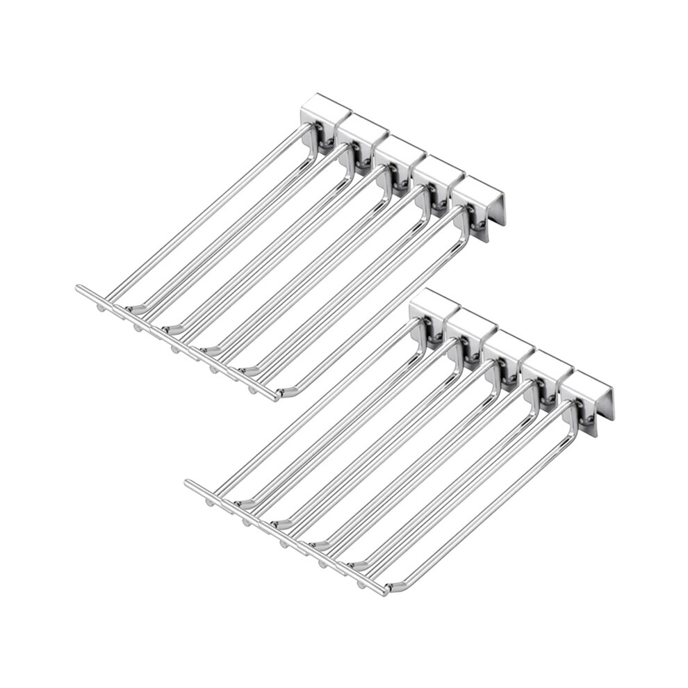10PCS 15CM Supermarket Square Tube Garage Cold Rolled Steel Wall Hanger Double-Rod Storage Hanging Pole Organizer-image-OPC-PJS7MVR-NEW