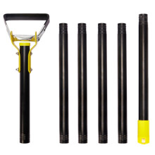 MYL-10 2.4m 6-Section Long Handle Hoe Garden Tool Loop Stirrup Hoe Scuffle Hoe for Weeding Gardening
