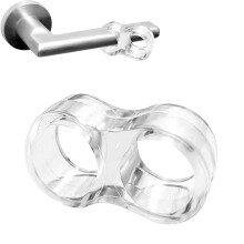 8 Shape Anti-collision Ring PVC Door Handle Protection Punch-free Round Door Knob Bumper