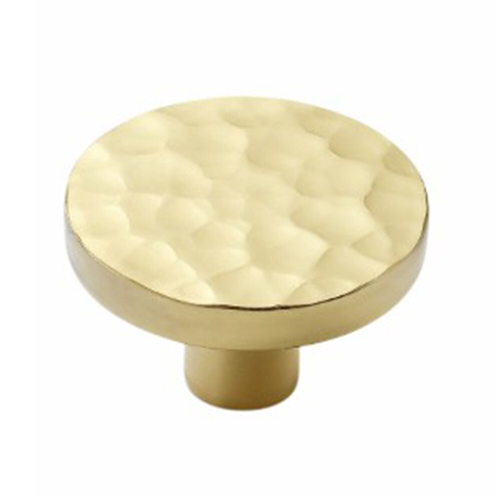 Size L Round Hammered Texture Single Hole Cabinet Handle European Style Brass Drawer Wardrobe Pull Knob 6914275826934