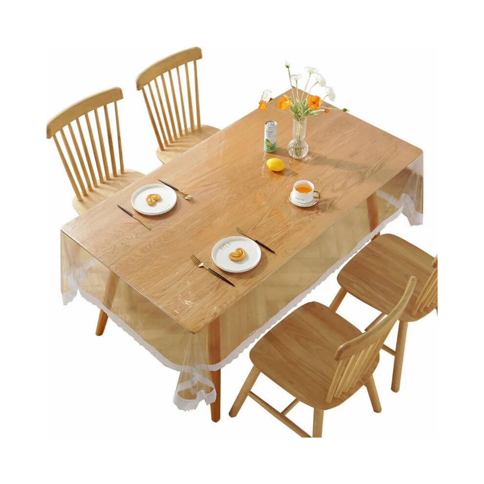 150x305cm Tabletop Cover Clear PVC Waterproof Oil-proof Square Tablecloth-image-OPC-PJS7MY2-NEW