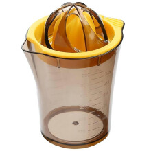 600ML Manual Plastic Juicer with Scale Measuring Cup Fruit Squeezer Orange Lemon Juicer Cup (BPA Free,No FDA)