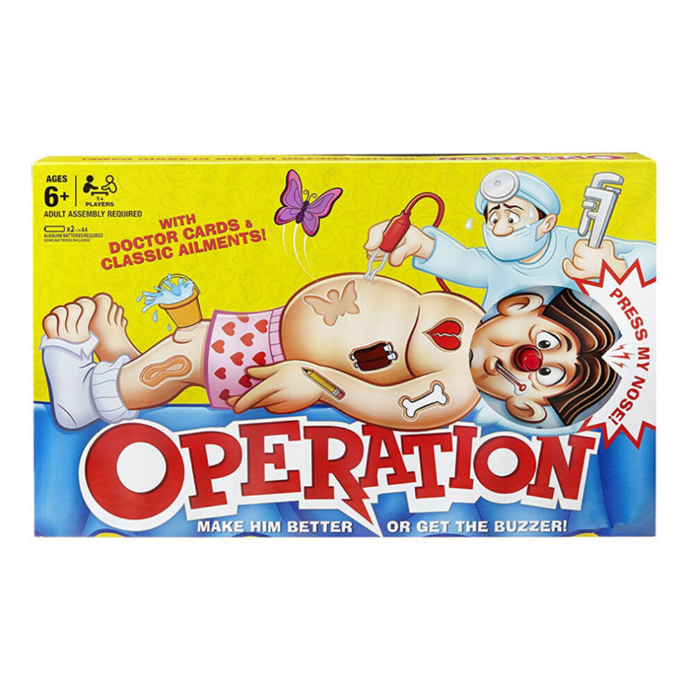 Operation Game Toy Doctor Cards Electronic Kids Family Board Game