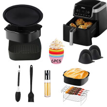 Ninja AF180 Air Fryer Accessories Kit 10Pcs,Cake Plate,Silicone Tray,Grill Rack