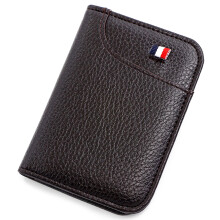 K41 Minifold Leather Credit Card Holder Slim Compact Wallet Multifunctional