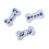 3 Pcs Cute Cartoon Expression Embroidered Patches Creative Self-Adhesive Appliques DIY Craft Decorations 2