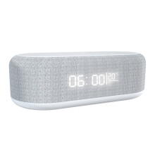 W852 Alarm Clocks 15W Wireless Charger 3 Modes Stepless Dimmable Night Lights with Temperature Display