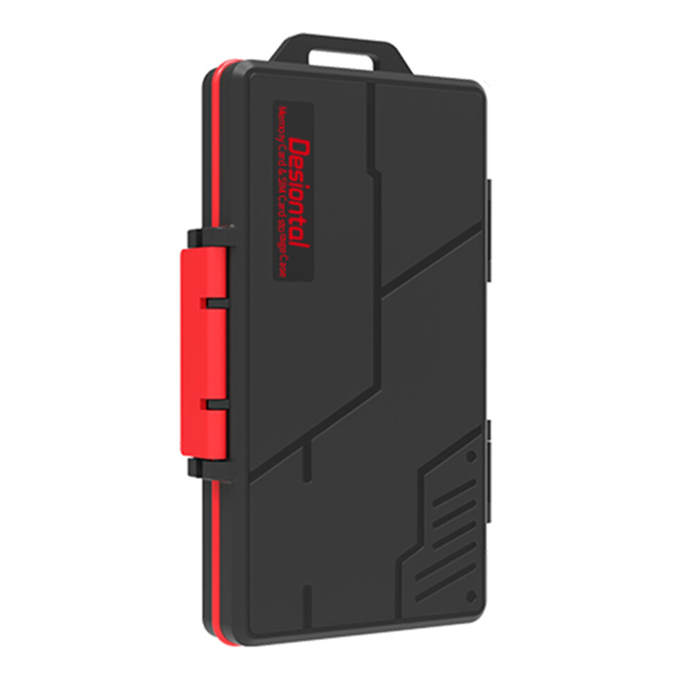 Sd/Tf/Xqd/Cf Card Storage Case Abs+Rubber Mini Waterproof Memory Card Portable Storage Box 6914277397432