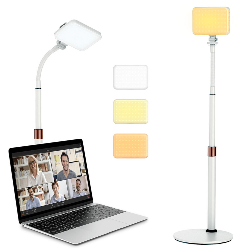 9 Modes Adjustable Brightness Video Recording Desktop Fill With 9.8-Inch Flexible Gooseneck Light 6914275782643