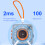GAMSING GRA2 Air Drum Set with Bluetooth-compatible Speaker,Sticks Portable Drumstick Playset 6