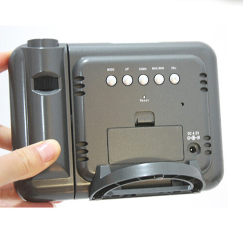 Rotating Time Projection Weather Forecast Electronic Alarm Clock LCD Display 2