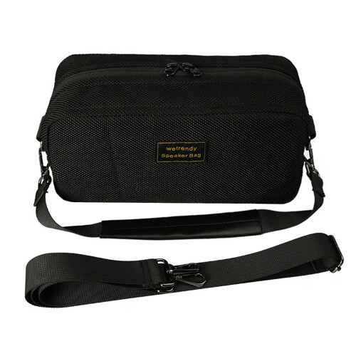 For Marshall Middleton Bluetooth-compatible Speaker Carrying Bag Mesh Cloth Pouch with Short Strap and Shoulder Strap 2