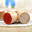 6Pcs/Set Round Retro Wood Seals Stamps Lace Pattern Design 1