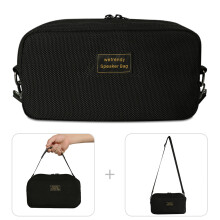 For Marshall Middleton Bluetooth-compatible Speaker Carrying Bag Mesh Cloth Pouch with Short Strap and Shoulder Strap
