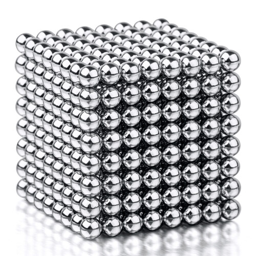 512PCS Silver Magnetic Ball Building Block Creative Magnet Toy Puzzle 5mm Office Decoration Balls