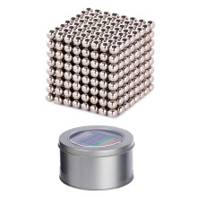 512Pcs 3mm Silver Mini Magnetic Balls Classic Toy Desktop Magnetic Ball Toy for Adults,Relieve Anxiety and Stress