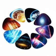 10Pcs 0.46mm Celluloid Guitar Pick Colorful Plectrums for Bass Electric Acoustic Guitars Instrument Accessory