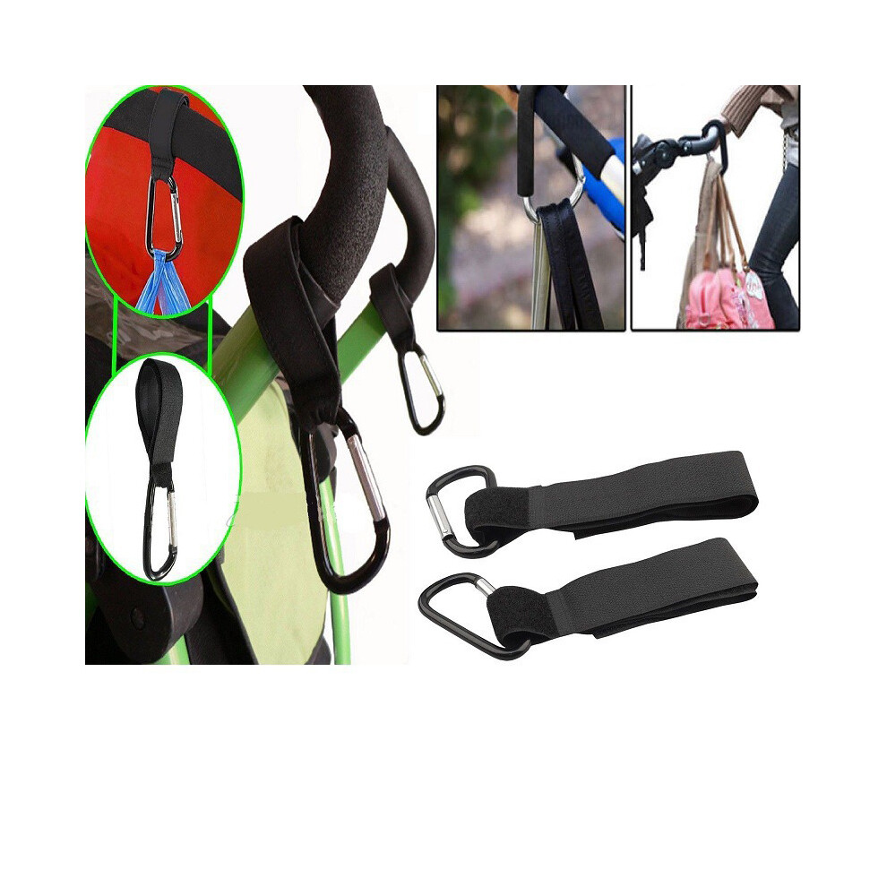 2 PCS Firm+Aluminium Alloy Stroller Hook for Pram Baby Carriage