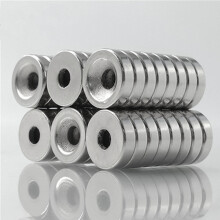50Pcs/Set 12 x 4mm Industrial Equipment and DIY Projects Strong Suction Round Shape Hole NdFeB Magnet