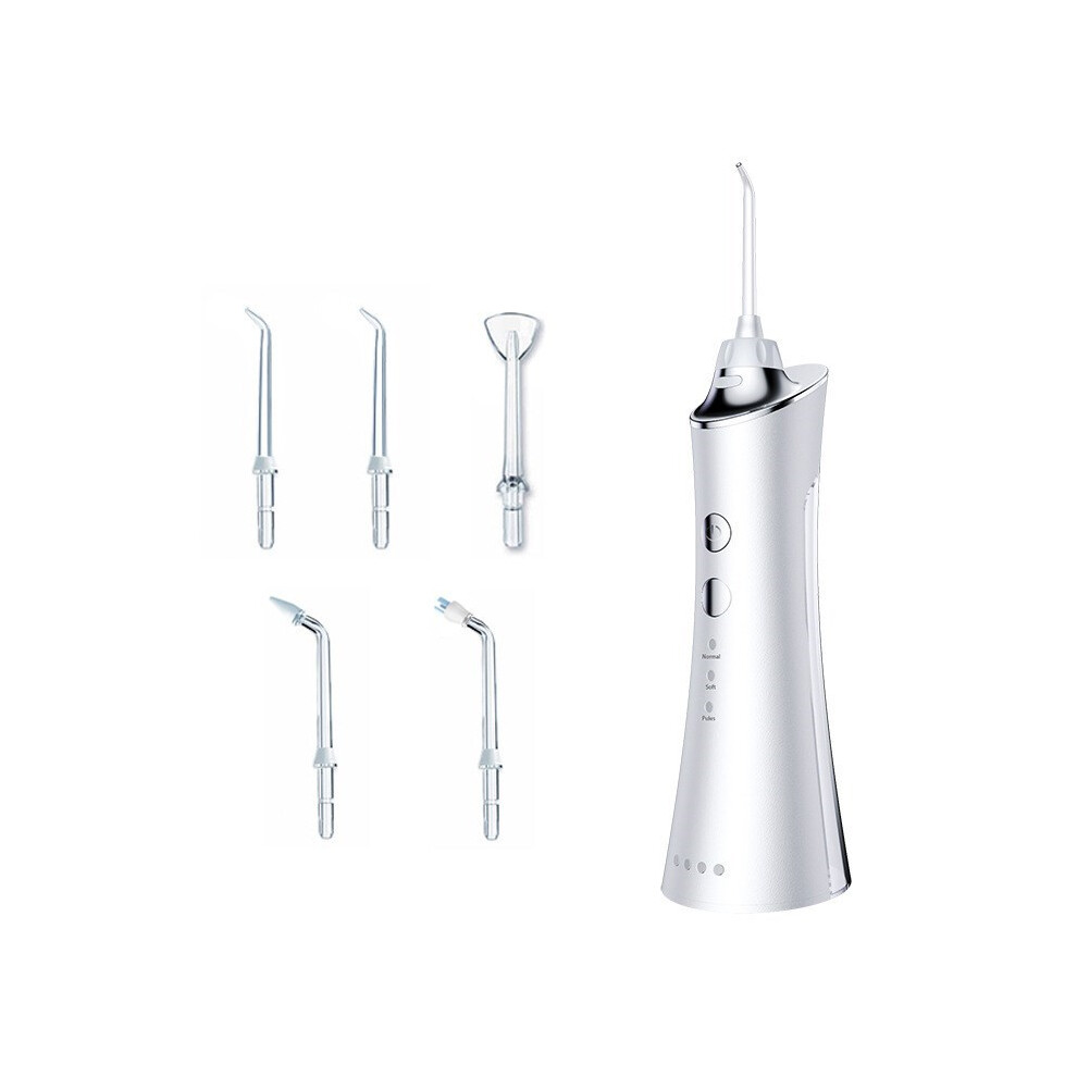 CE/FDA Certified Water Flosser Cordless Dental Oral Irrigator for Teeth Cleaning Flosser,3 Modes 5 Jet Tips