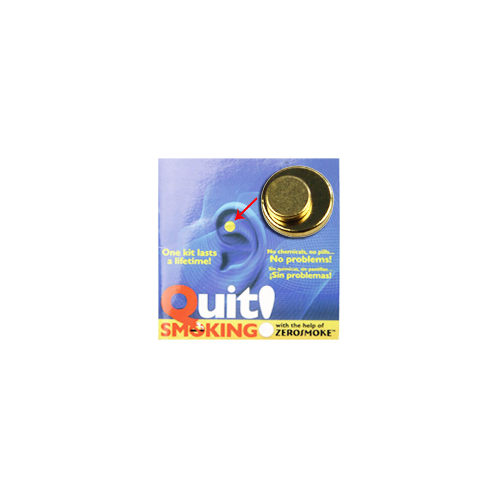 Red Zero Smoke Auricular Therapy Magnets Zerosmoke Quit