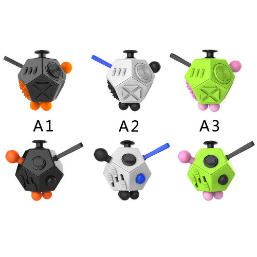 Decompression Magic Cube 12 Sides Anti-anxiety and Depression Cube for Kids and Adults 2
